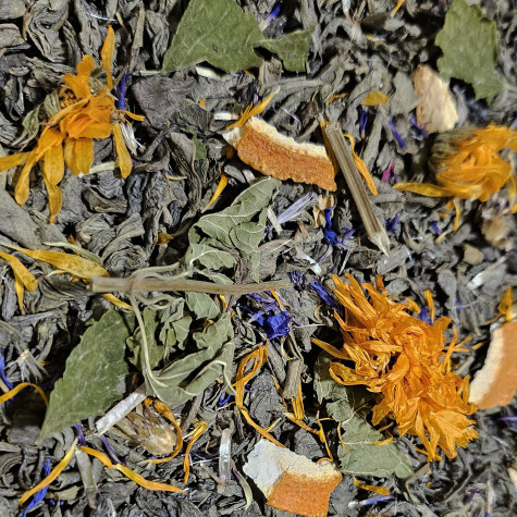 З Мелісою 250г Чай зелений із добавками 