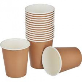 Стакан бумажный 340мл, SR Однослойный Крафтовый  50шт/уп. 