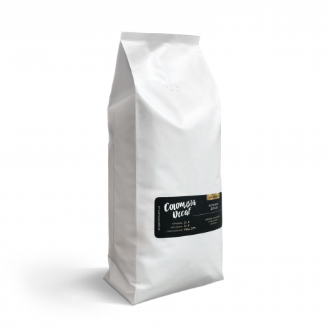 Арабіка Colombia Decaf (Колумбія без кофеіну) 1кг. Кава в зернах Sergio Richi ™