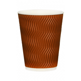 Гофростакан RST12 Ripple Wave Chocolate (400 мл)