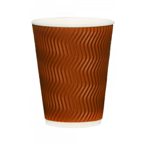 Гофростакан RST12 Ripple Wave Chocolate (400 мл)