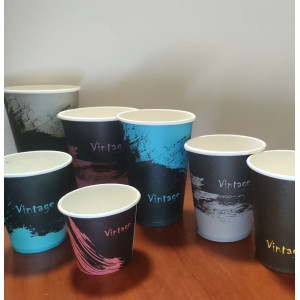 Паперові стакани 110 мл Vintage, 50 шт/уп, кавові, одноразові для еспрессо, кави Паперові стакани 110 мл Vintage, 50 шт/уп, кавові, одноразові для еспрессо, кави