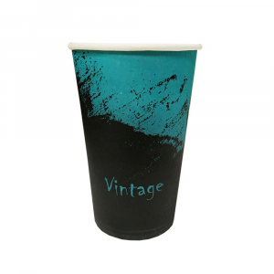 Паперові стакани 340 мл Vintage, 50 шт/уп, кавові, одноразові для еспрессо, кави Паперові стакани 340 мл Vintage, 50 шт/уп, кавові, одноразові для еспрессо, кави